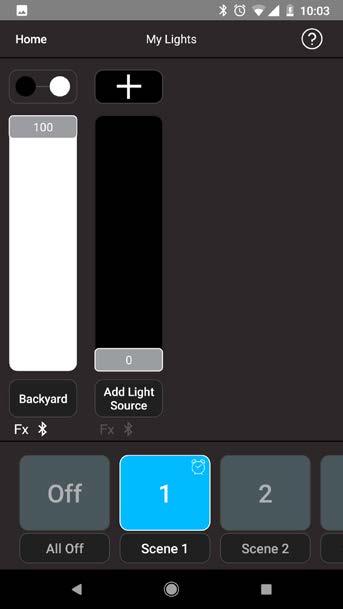 Operating the App Key Functions This screen enables you to manage up to four light controllers. Each controller can have up to 60W of lights. 1. HELP You can access the help page throughout the app.