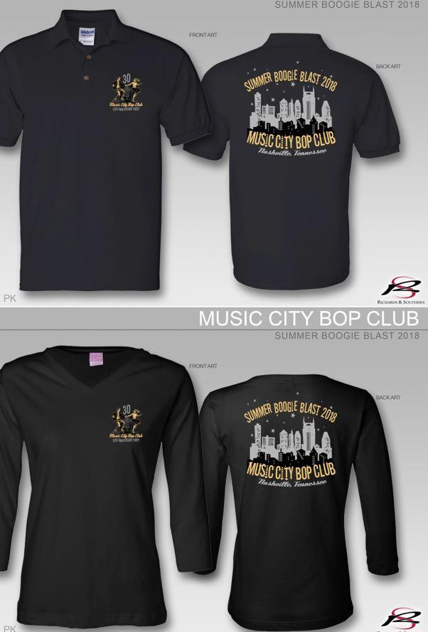 MUSIC CITY BOP CLUB 30 th Anniversary Club Shirt Initial Offering FOR MUSIC CITY BOP CLUB MEMBERS ONLY $5.