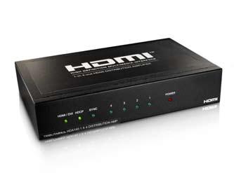 Tributaries HDMI Splitter HDA140 1-in 4-out HDMI Splitter The Tributaries HDA140 HDMI Distribution Amplifier is the most advanced solution for HDMI signal distribution.