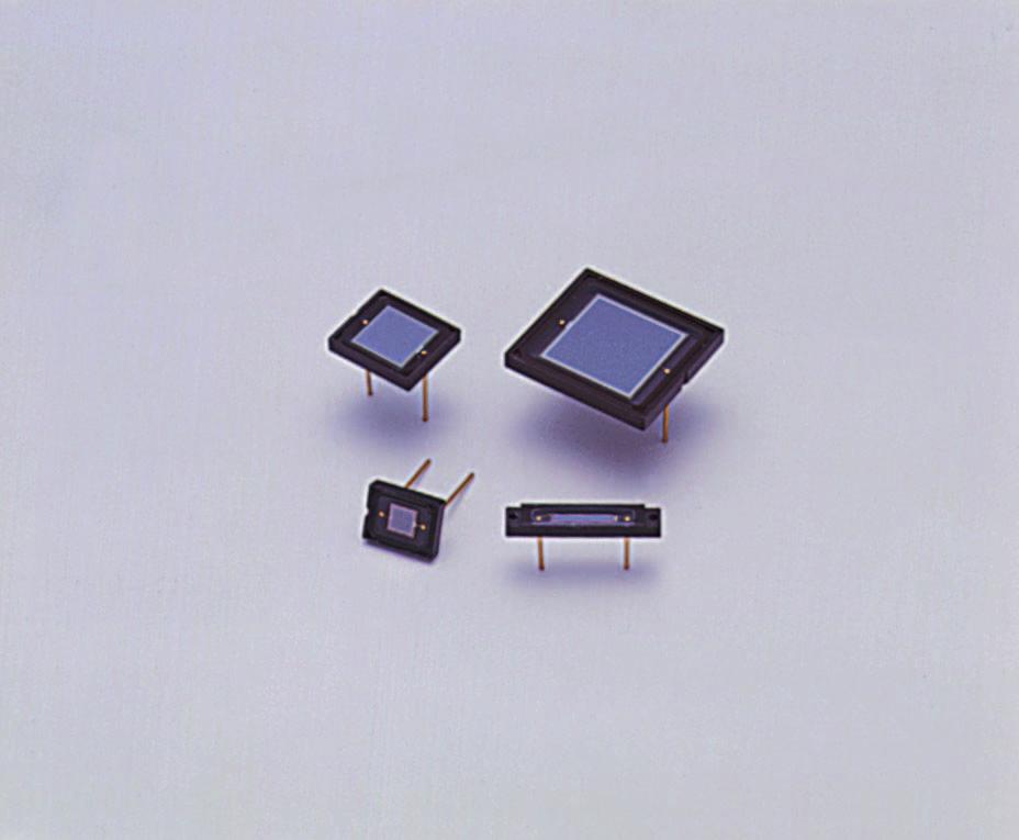 For UV to visible, precision photometry; suppressed IR sensitivity These Si photodiodes have suppressed IR sensitivity. They are suitable for low-light-level detection in analysis and the like.