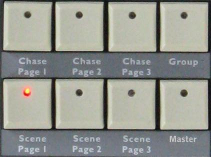 Each chase group can store a sequence of up to 48 chases. 4.5 Master: The Showdesigner 1024 offers you up to16 master controls. 4.6 1-16: 16 number buttons for use of scenes, chases and chase groups.