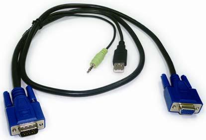 Cable and Accessories 3-in-1 AVU cable