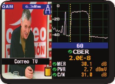 Display Demodulation and display of the HDTV signal delivered directly over the fiber cable*.