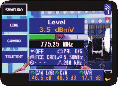 SYNC PULSE DISPLAY Ultimate analog signal detail.