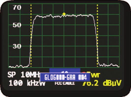 Save screen captures of the signal spectrum in the H45 itself or download them to