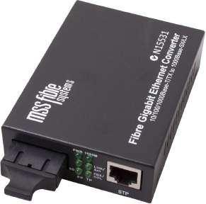 NETWORK HARDWARE MSS Gigabit Media Converter The 10/100/1000 Media Converter provides an intelligent solution for long distance connections between legacy 10BASE-T and 100BASE-TX networks and the
