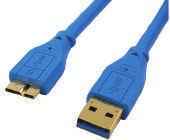 DATA TOOLS HYPERTEC USB 3.0 A (M) TO MICRO B Used for USB3.0 (SuperSpeed) port equipped devices 3um gold plated contacts USB type A male to type micro B Colour: Blue H40USB3AMMCBM2 CABLE USB 3.