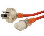 DATA TOOLS CABLE POWER IEC C-19 15A 2M Part No. H3PIEC19BK2 15 Amp power cable with an Australian 3 pin male plug to IEC C19 female socket Cable: 1.