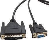 CABLE COMPUTER AUDIO VIDEO CABAC SERIAL PRINTER CABLE SERIAL PRINTER CABLE DB9F-DB25M BLACK Part No.