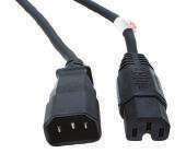 screens Cable: 0.75mm sqr C14 plug, C13 socket and cord: Black Supplied in a hang sell bag H40IECMF0.5 CABLE POWER IEC C13 TO C14 0.