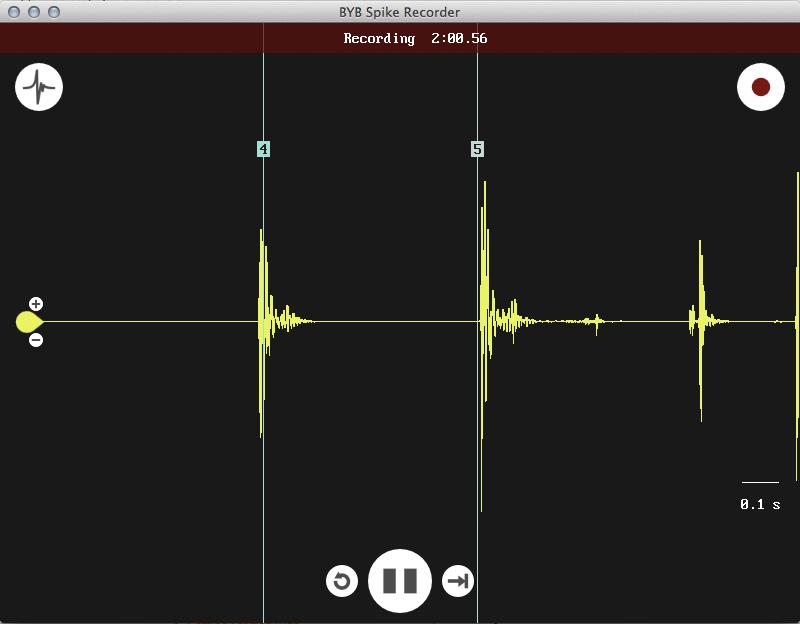 By using that name, coding Spike Recorder will be able to automatically load and present event markers on the waveform the next time you playback your experiment s recording.