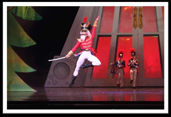 During the battle scene with the mice and the nutcracker soldiers there may be popping and drumming noises.