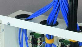 Multiple access holes for easy cable routing. ICC's CATV 6-way signal splitter.