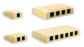 MULTI-PORT SOLUTIONS MPS TOP VIEW BOTTOM VIEW Structured Cabling Solutions Elite Surface Mount Boxes Elite surface mount boxes are available in one, two, four and six port configurations.