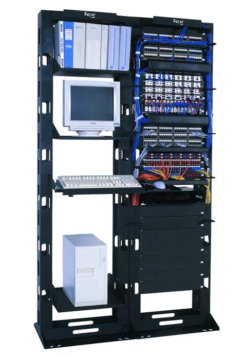Structured Cabling Solutions TECHNICAL HIGHLIGHTS CMS A E CABLE MANAGEMENT RACK ICC's cable management rack incorporates a