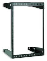 Structured Cabling Solutions CMS CLOSED POSITION OPEN FOR EASY ACCESS CLOSED POSITION Wall Mount Racks These self-squaring racks can be used to mount virtually any data or telecommunications