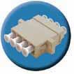 MTRJ Duplex Adaptor: MTRJ adaptors have a polymer outer body which has the outer dimensions of a simplex SC sized adaptor.