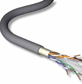 CATEGORY 6 SYSTEMS 6 250MHz Sheath 23 AWG PACW Cable Standards The cable is compliant with: ISO/IEC 611565 and EN 5028851 BrandRex Copper Cables Cat6Plus Electrical Characteristics @ 20 c ification