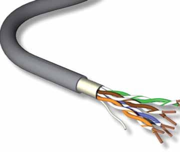 CATEGORY 5E SYSTEMS 5e 100MHz Sheath 24 AWG PACW Cable Standards The cable is compliant with: and ANSI/TIA/EIA 568C BrandRex Copper Cables GigaPlus Electrical Characteristics @ 20 c ification