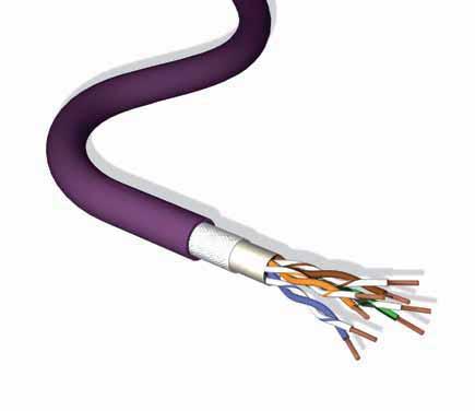 CATEGORY 5E SYSTEMS 5e 100MHz Sheath TACW Braid Cable Standards The cable is compliant with: and ANSI/TIA/EIA 568C 24 AWG PACW Polyolefin Insulation Independent 3rd Party Certification (3P) BrandRex