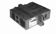 MT-RJ Connectors Performance Characteristics Insertion Loss Typical (db) 0.2dB Operating Temperature -0 C to 60 C Durability 500 Cycles Instruction Sheet 408-4540 Fiber Type Cable Type Pins Figure 3.
