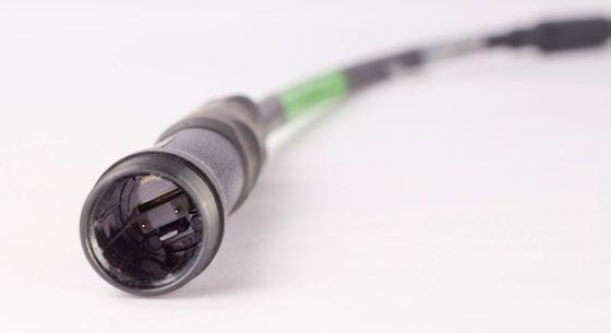 Unlike the standard MPO (multifiber push-on) connector, the style of the connector is not dictated by the pins but determined by the assembly.