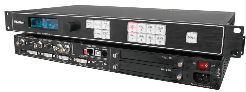 for super resolution DVI and SDI input with loop through Seamless switching between