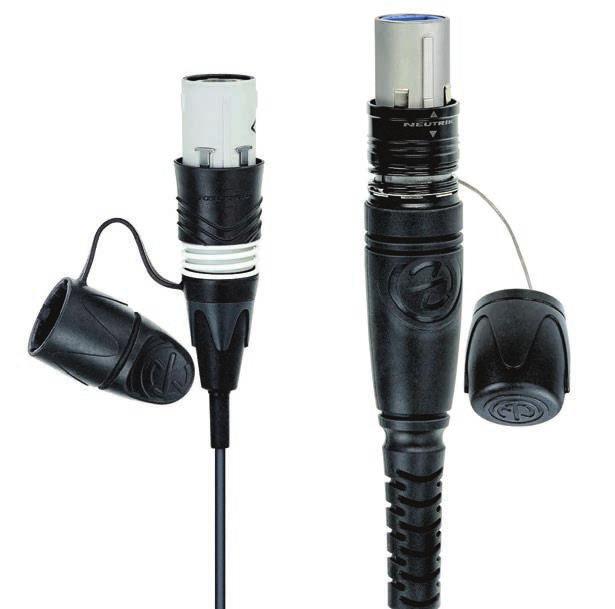 Neutrik opticalcon fibre assemblies feature unique shuttered connectors and are widely accepted in the pro audio and broadcast sectors.