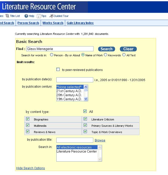 3. Search Limits There are several ways to further limit your search. - Limit to Peer Reviewed. This will cause only scholarly journal articles to be returned as part of the set.
