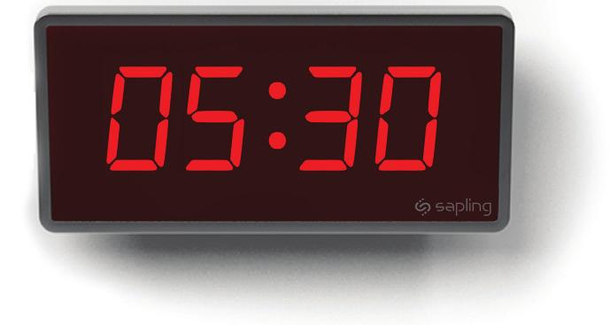 When the display is set to the 24 hour format, the full 24-hour time will appear on the display; no other lights should appear.