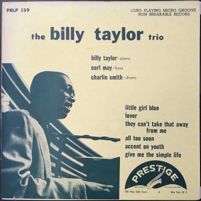 PRLP-139 The Billy Taylor Trio The