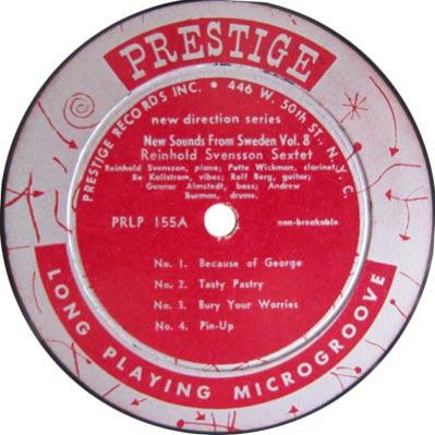 Released  PRLP-158 George Wallington Trio Released