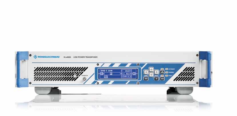 R&S XLx8000 UHF/VHF Transposers At a glance R&S XLx8000 UHF/VHF transposers offer compact, flexible solutions to reliably fill coverage gaps in transmitter networks.