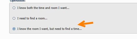 operation allows you to process a booking request for a specified room and