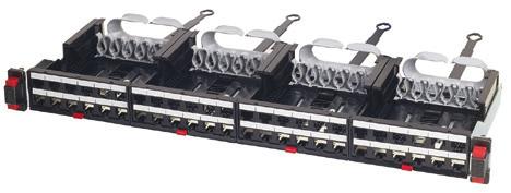 Copper system patch panels SLIDING CASSETTE: INNOVATIVE MODULAR 1 2 3 EASIER MAINTENANCE CASSETTE SYSTEM FAST PUSH BUTTON EXTRACTION LCS 3 patch panels have been designed to