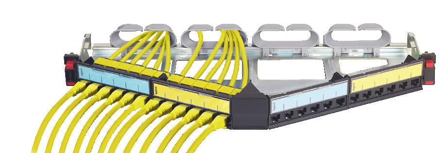 efficient Identification of the ports ANGLED PATCH PANEL
