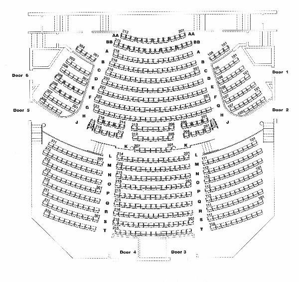 FORBES HALL AUDITORIUM Sound Kill ADA Seating Seating Capacities: - Maximum Room Capacity 615 - Pit covered with extra three rows of seats 606 - Pit open or apron installed for