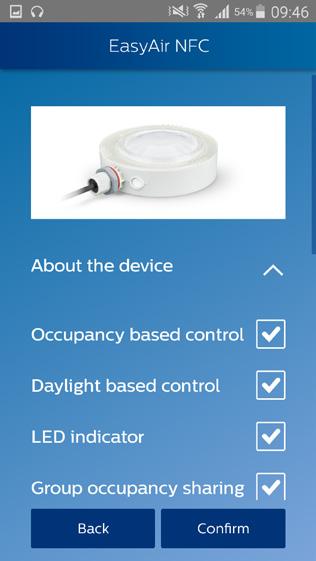 Scan device to configure parameters The sensor parameters that can be configured are listed below.