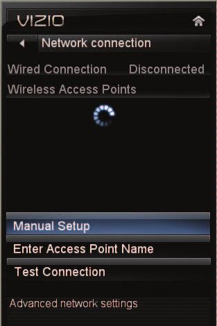 5 USING THE NETWORK CONNECTION MENU Your TV is internet-ready, featuring both an ethernet port and built-in high-speed wireless-n.