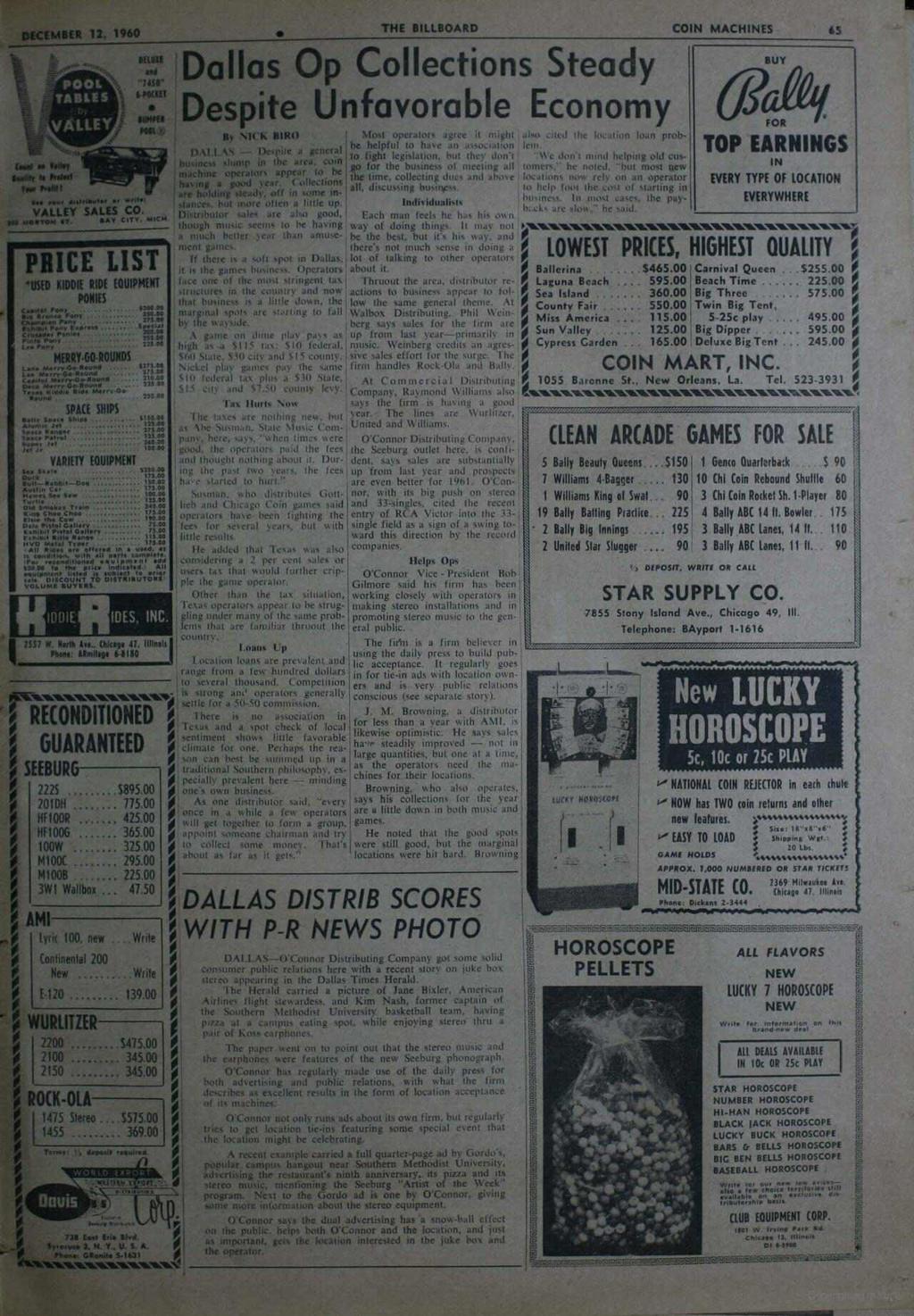Perhaps www.americanradiohistory.com '. DECEMBER 12, 1960 THE BILLBOARD COIN MACHINES 65 faul ea Volley s_ M hdm Tue anion POOL TABLES VALLEY HUH.a/ MO'! POOH IOW! 100t VALLEY SALES CO. N.