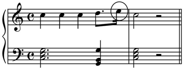 Accented passing tone: a passing tone occurring on a strong beat.