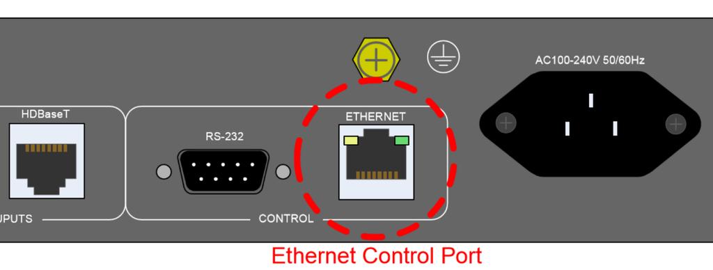 Configuration IP Control A very useful feature of the SDS presentation switch is the ability to control the unit via Ethernet.