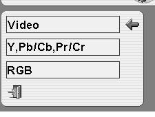 VIDEO INPUT SELECTING INPUT SOURCE WHEN SELECT INPUT (5 BNC INPUT JACKS ) When connecting to those equipment, select a type of Video source in SOURCE SELECT Menu.