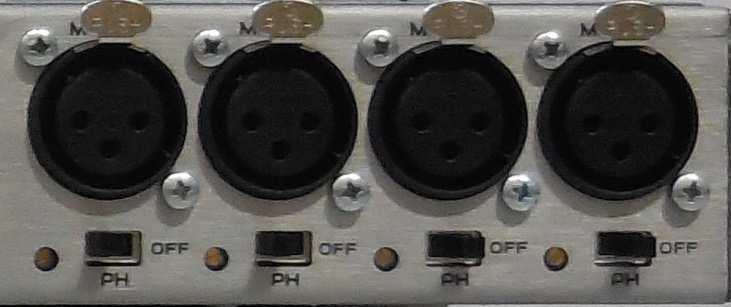 Rear panel connections PWS & Head Telephone line USB/Logic Master Outputs Auxiliary outputs Line inputs Microphone inputs Microphone inputs connection 7 5 3 1 8 6 4 2 1 Microphone 1 input XLR F