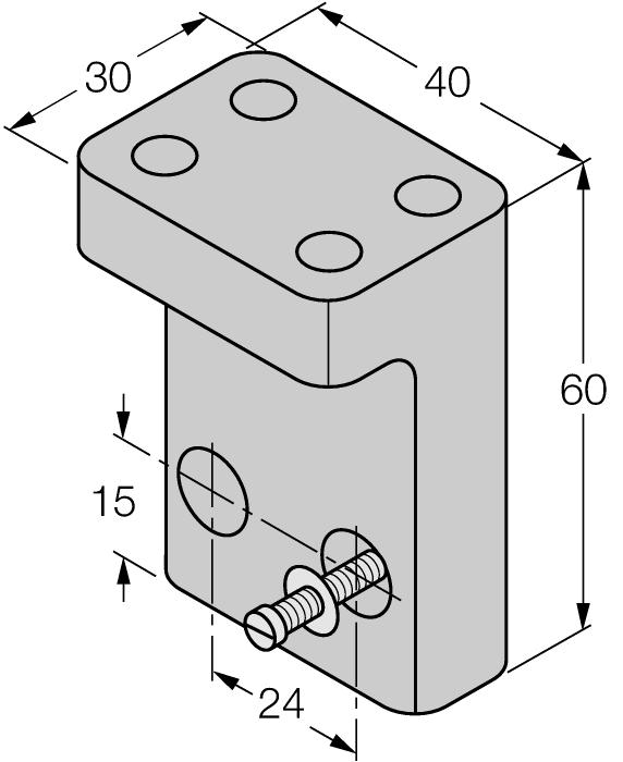The switching distance of proximity switches can be reduced by the use of quick-mount brackets.