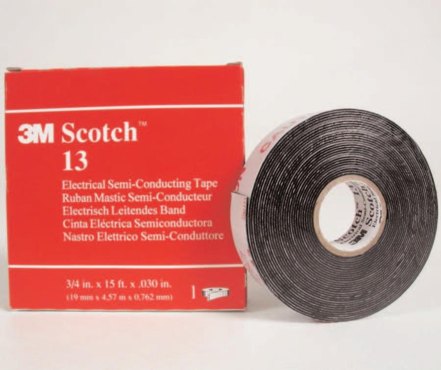 Insulating and Splicing Rubber Tapes Scotch Electrical Semi-Conducting Tape 13 Scotch Electrical Semi-Conducting Tape 13 is a highly conformable, semi-conducting Ethylene Propylene Rubber