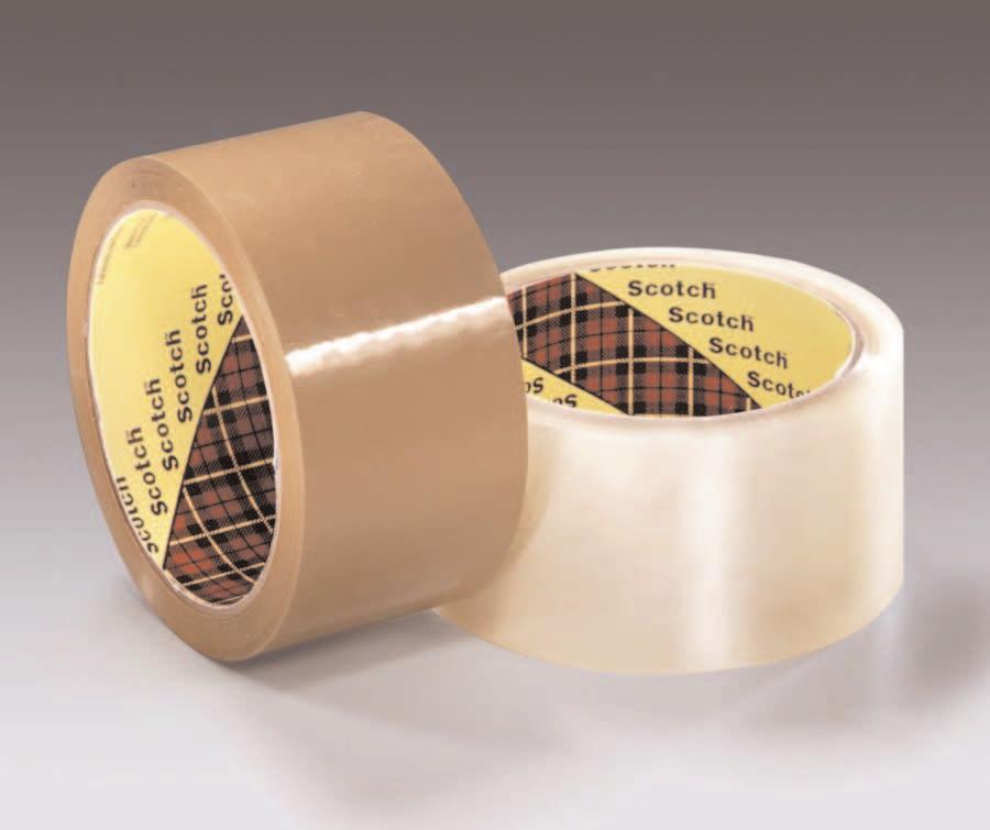 Packaging and Palletizing Tapes: Box Sealing Tapes Scotch Box Sealing Tape 371 Scotch Box Sealing Tape 371 is an industrial packaging tape used for box sealing, splicing, recouperage and other