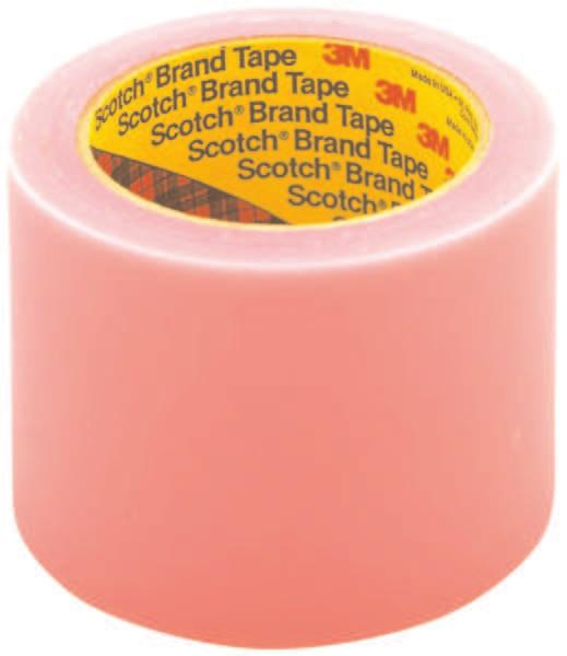 0" 6 Dispensers Packaging and Palletizing Tapes: Label Protection Tapes Scotch Labelgard Film Tape 821 Scotch Labelgard Film Tape 821 is a lightly tinted pink acetate backing