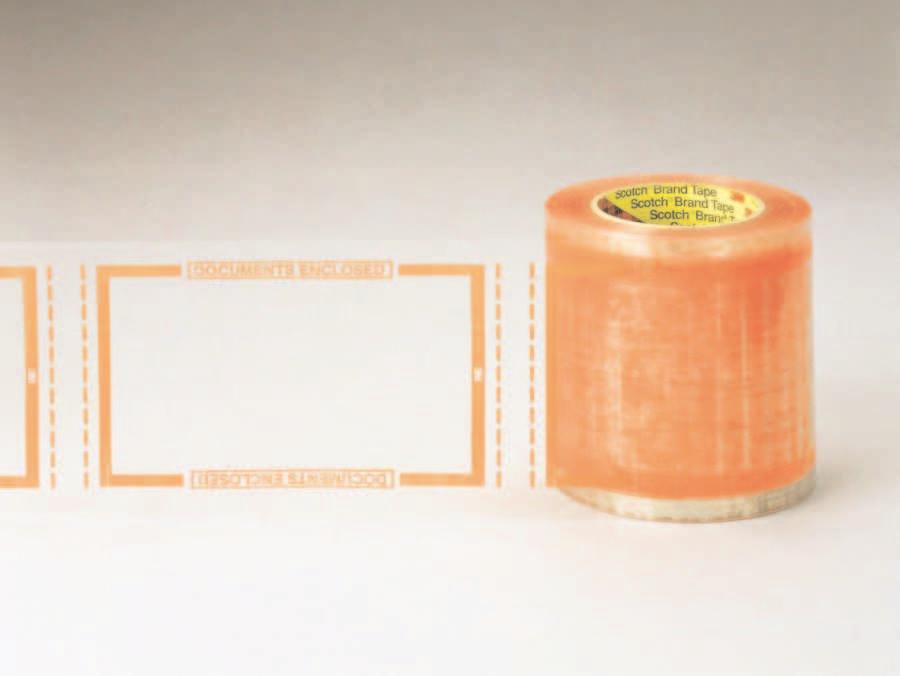 Packaging and Palletizing Tapes: Label Protection Tapes Scotch Pouch Tape 8240 Scotch Pouch Tape 8240 is a clear polypropylene backing with a rubber resin adhesive.