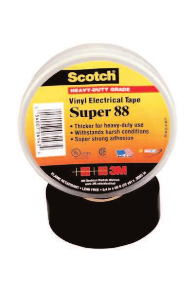 Vinyl Electrical Tapes Scotch Vinyl Color Coding Electrical Tape 35 (continued) Order No.